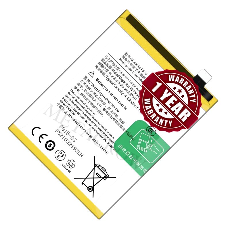Image of Original BLP815 Battery Compatible for OnePlus Nord N10 5G (BE2025, BE2026, BE2028, BE2029) - (4300mAh) - 1 Year Warranty JK10