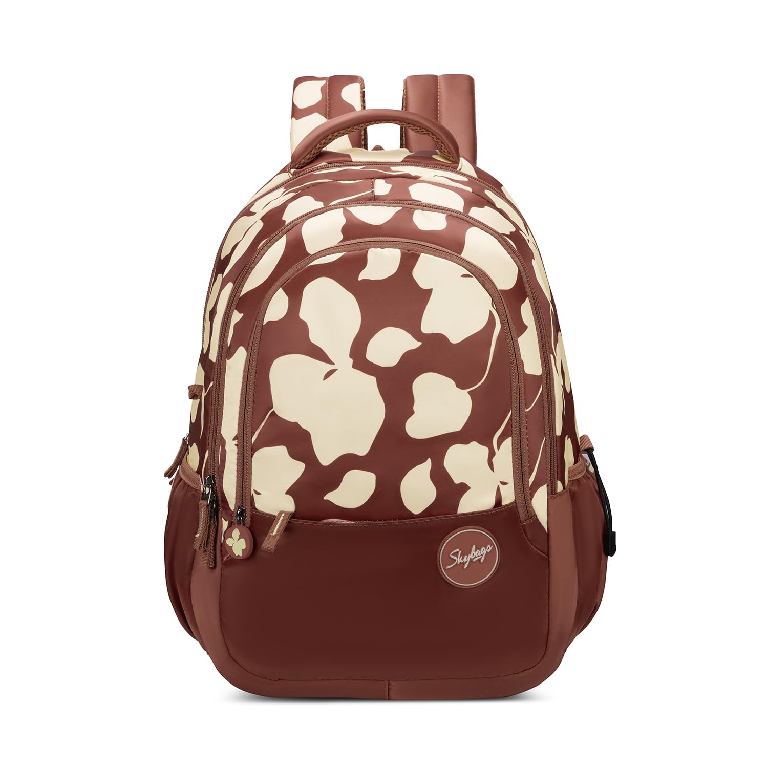 Stella 37L Floral Print Casual Backpack for Girls with 3 Compartments & Adjustable Shoulder Strap | 16 Inch Padded Laptop Sleeve | Detachable Happy Pouch | Perfect for School & Travel-image-19