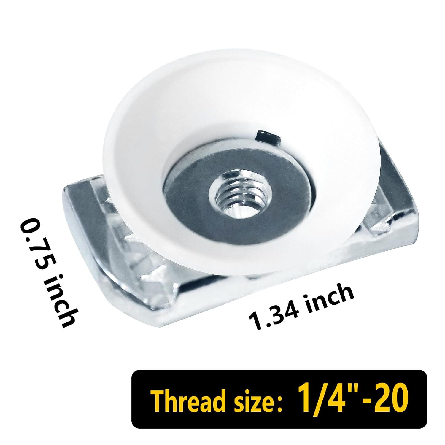 SIHAI (30 Packs) Strut Channel Cone Nuts, 1/4"-20 Galvanized Unistrut Hardware Twirl Nuts, Cone Nut for 1-5/8" Superstrut Channels Solar Panels Mounting or DIY