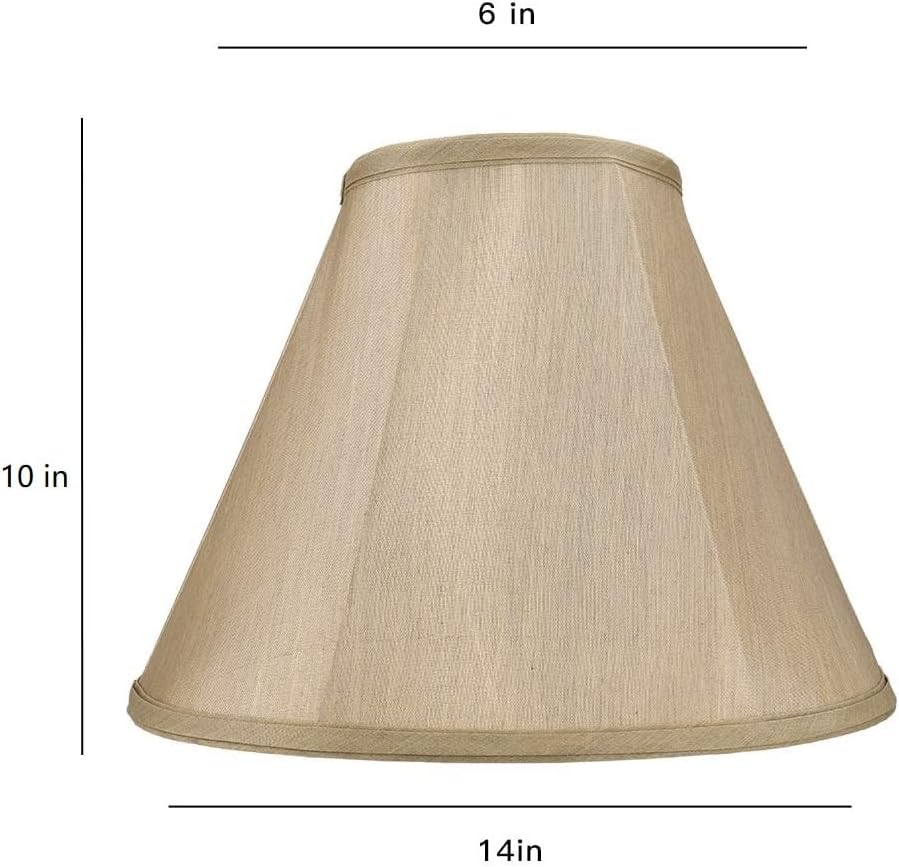 Miniatura 2 de Alucset - Juego de 2 pantallas medianas de estilo real doble, pantalla de tela para lámpara de mesalámpara de pie, araña, paquete de 2 piezas