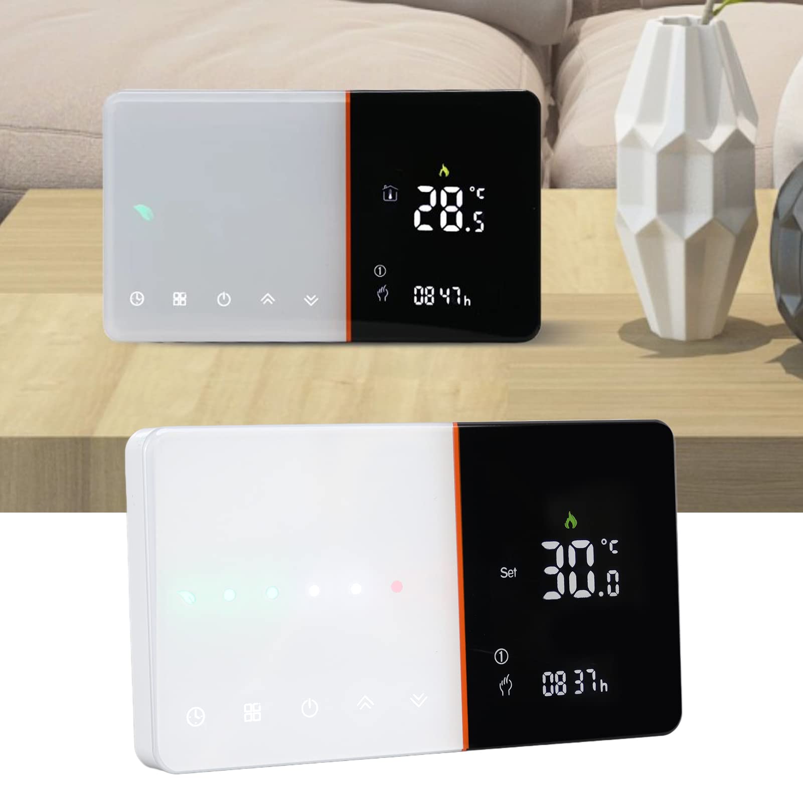 Yosoo Health Gear WiFi-Smart-Thermostat, Programmierbarer Digitaler Thermostat, Wechselstrom 95 Bis 240 V, mit Temperatur, Luftfeuchtigkeit, PM2,5-Display, Sprachsteuerung für Benutzer von