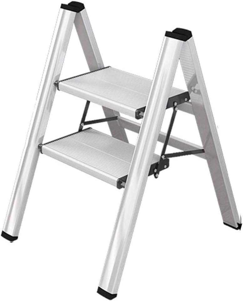 Waterproof ladder Portable 2-Step Ladder Stool, Foldable 4-step Ladder - Easy Storage - Multi-purpose 3-Step Ladders/Footstool - Aluminum Alloy For trimming leaves