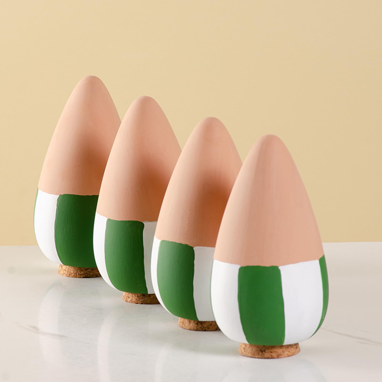 Punte di Irrigazione Dispositivi di Irrigazione da 4 Pezzi | Globi in Terracotta per Innaffiare Piante Adatti a Verde Orchidea Casa Ufficio Balcone Terrazza Patio