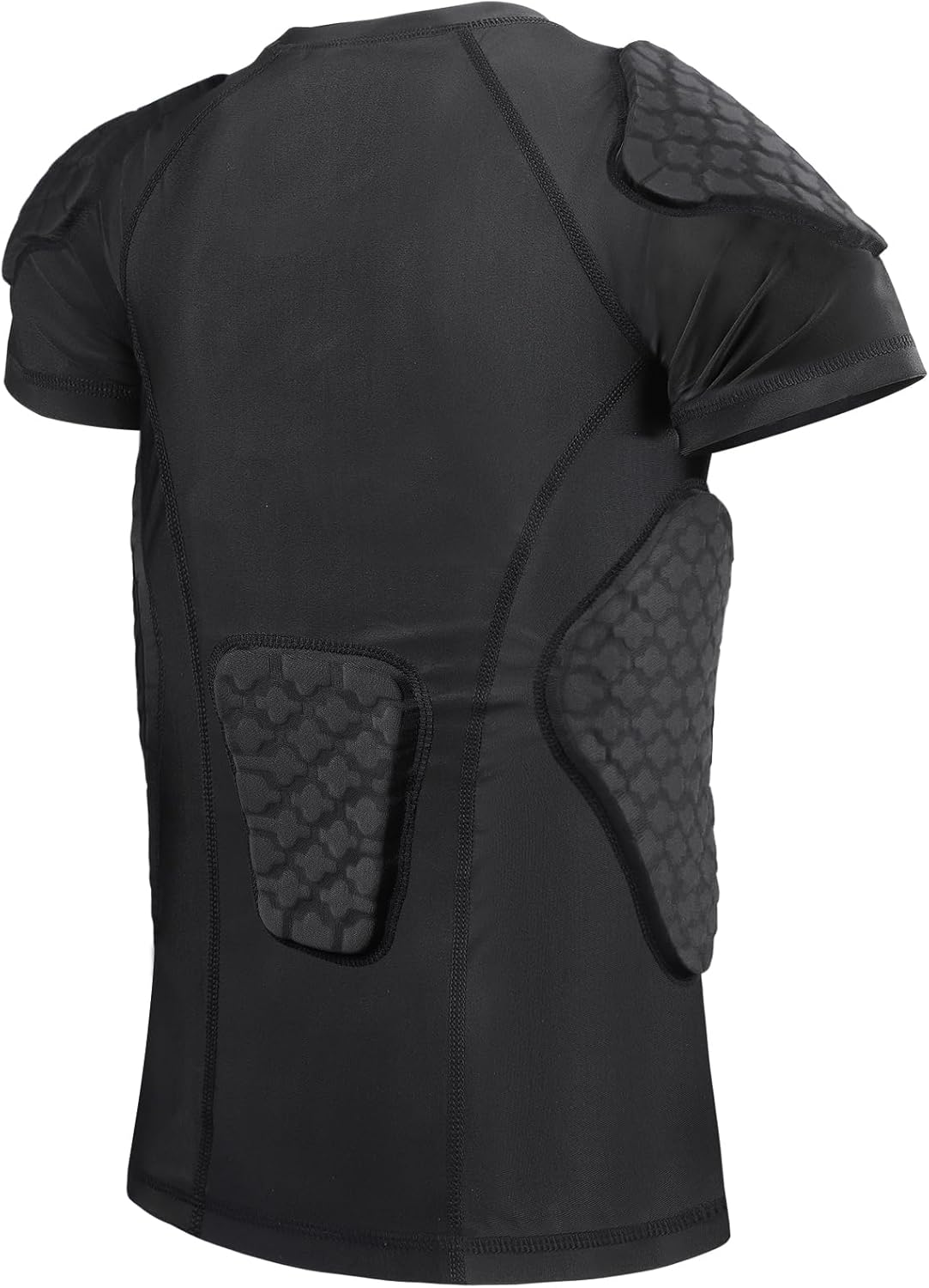 Youth Boys Football Rib Protector Padded Compression for Football Baseball Basketball Paintball Shirt - Image 2