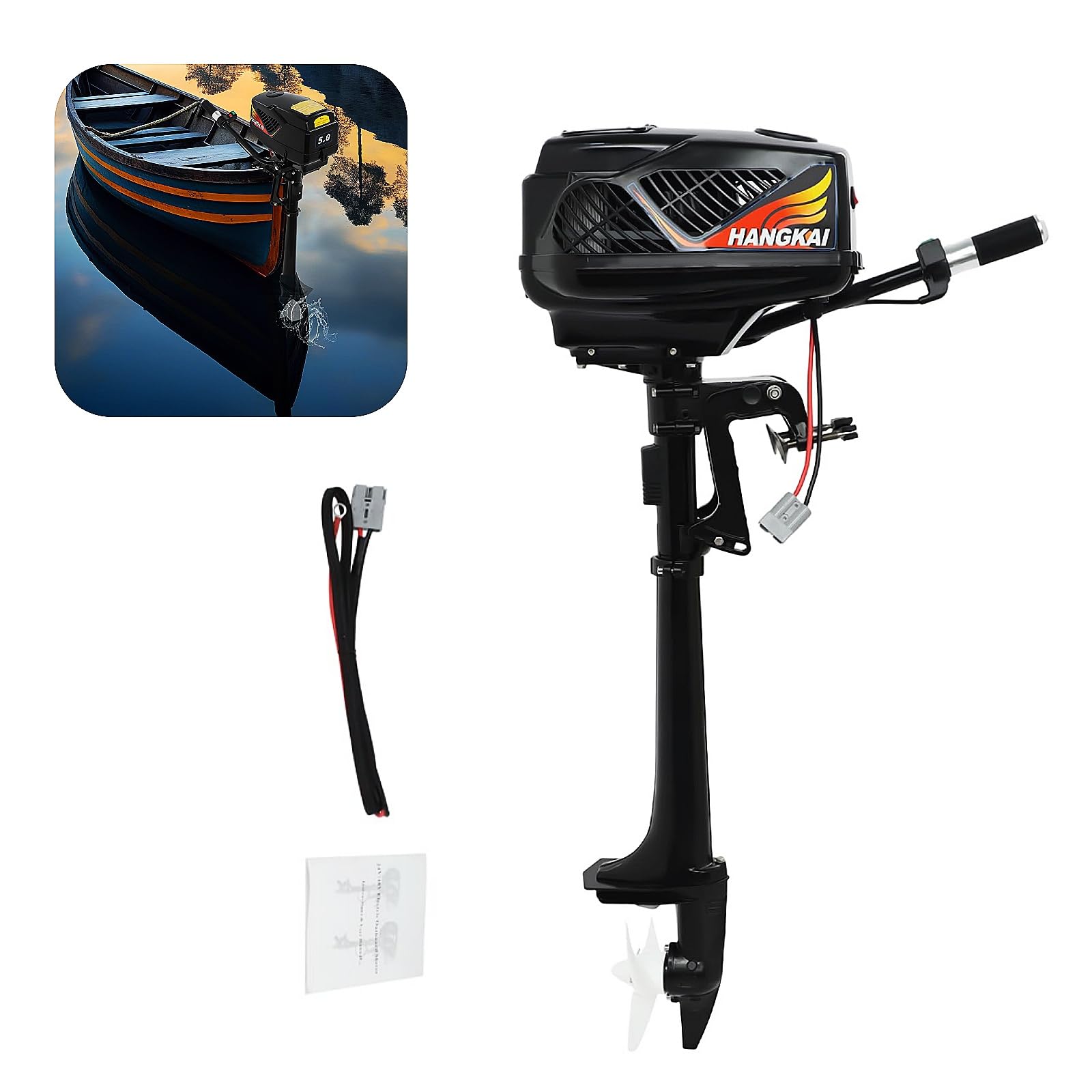 800KG Elektromotor Boot Außenbordmotor 1200W Angelboot Elektro Motor mit Stufenloser, 360° Joystick 48V Außenborder E Motor Boot Aussenborder für 2-4m Boots Elektro Bootsmotor
