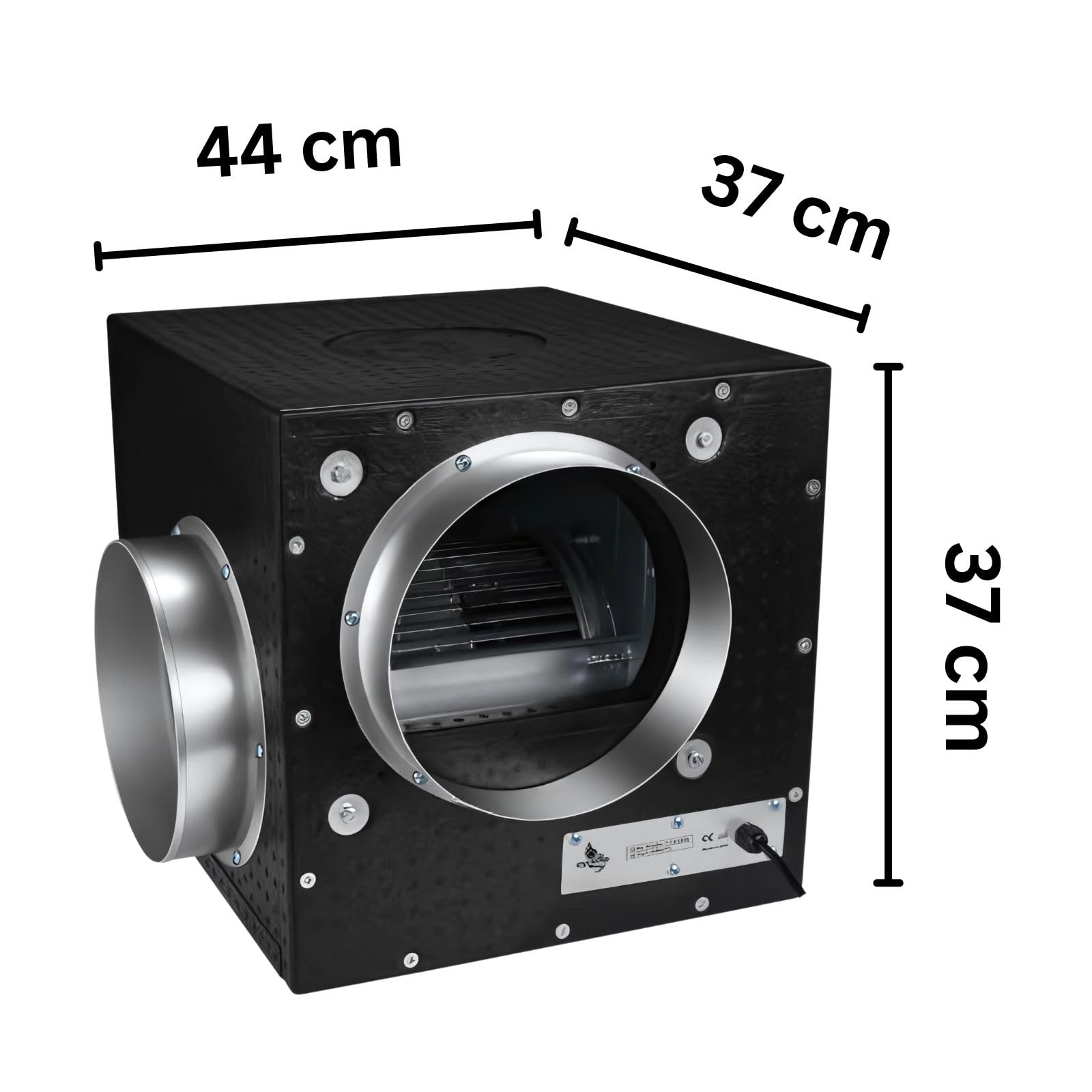 Weedness Extracción Aislada Caja 550 m3/h - Ventilador Tubo Ventilador Tienda Cultivo Ventilador Axial Ventilador Tubo