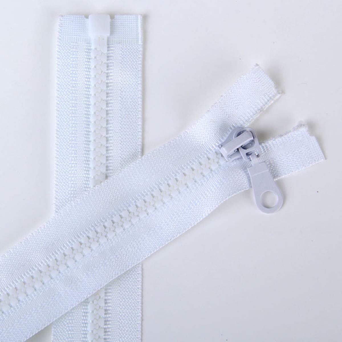 XXHNBF Zipper for Bags, Ziper Puller,Zip Fixer, Sliders Zipper,Sewing Zips,Ended Fasteners,5pcs Jacket ZipperReversible Slide #5 Molded Plastic Separating End(Wte)