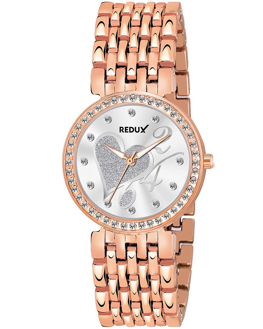 REDUX GW-213 Sparkle Heart Dial Analogue Watch for Womens & Girls (B09DY2HGBM) Amazon Price History, Amazon Price Tracker