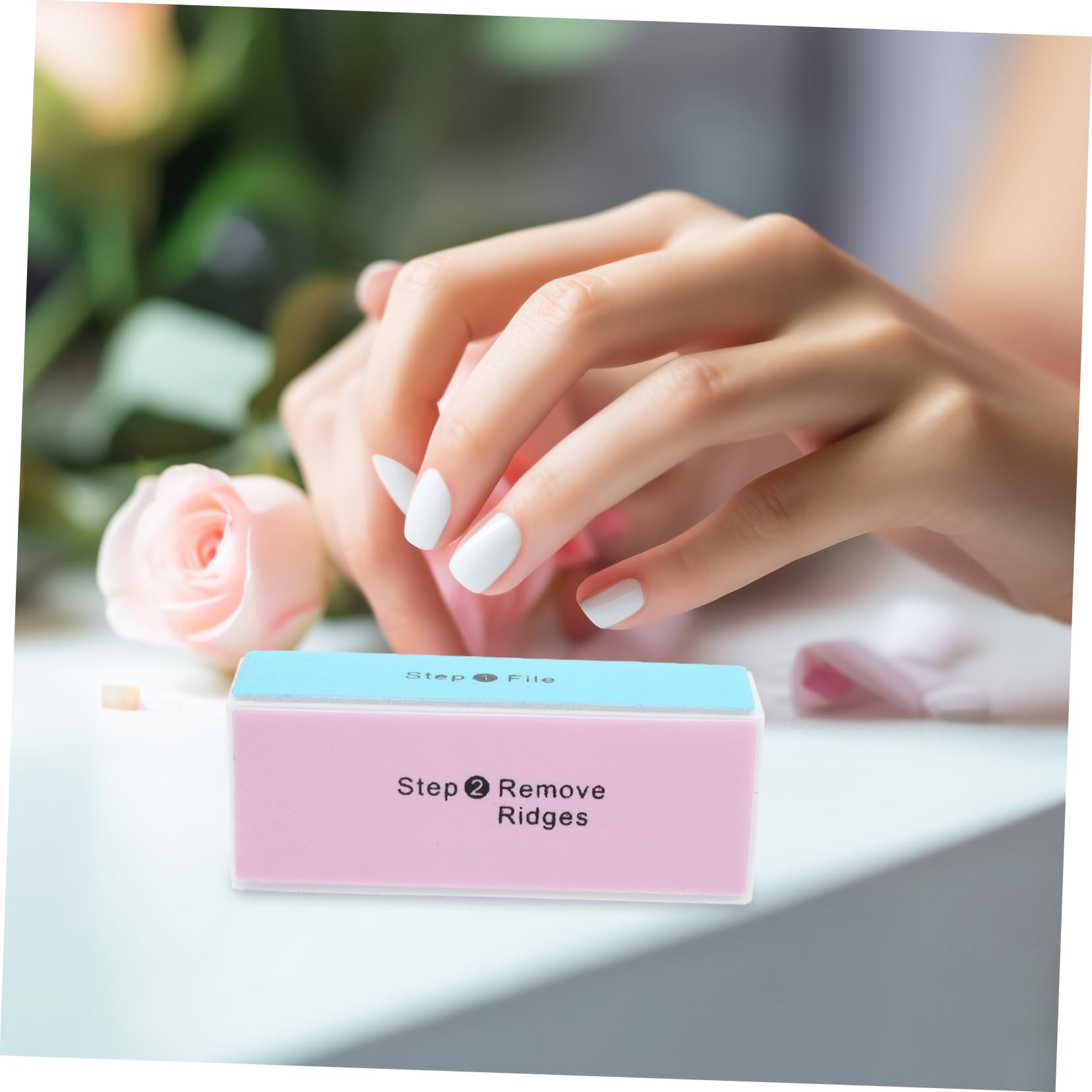 Gogogmee 3Pcs Nail Files and Buffing Blocks Creative Nail Rasp Tools for DIY Manicure Random Color Nail Sanding for Healthy Fingernail Care and Art