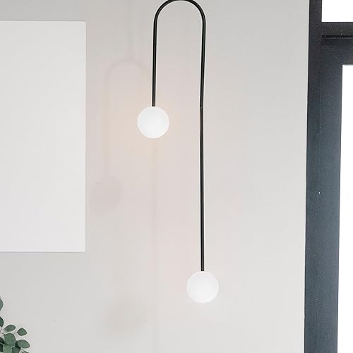 Miniatura 9 de Baluue Pantalla de lámpara de globo, cubierta de lámpara de bola de repuesto, cubierta de luz acrílica Celing, cubierta de luz colgante redonda,