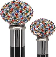 Vista 8 de Colección de bastones y bastones italianos de lujo de plata 925R: diseños elegantes con asas Fritz, motivos de animales, cristales de Swarovski