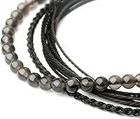 Vista 299 de Handmade Natural Stone Beaded Healing Bracelet Gift for Men Adjustable Rope String Bracelet