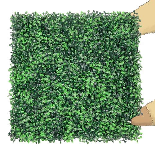 HWT 12 Pcs 20"X20"Grass Wall Backdrop, UV-Protected Greenery Wall Backdrop,