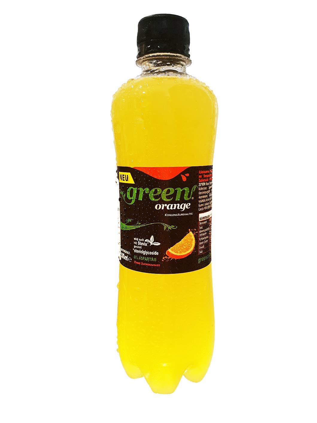 Green Cola Orange - inkl.Pfand | 0,5L | Orange | Stevia | Zuckerfrei | Buxtrade | 24 Flaschen