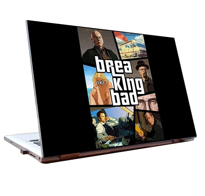 Tamatina Laptop Skins 44.45cm (17.5 inch) - Breaking Bad - in GTA 5 Style - Heisenberg - HD Quality