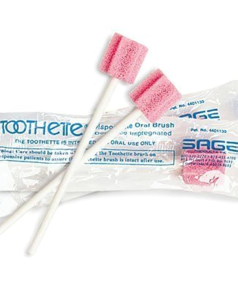 Oral−B D5055163XSP PINK Sage Products Disposable Toothbrushes 20-Pack Pink Round