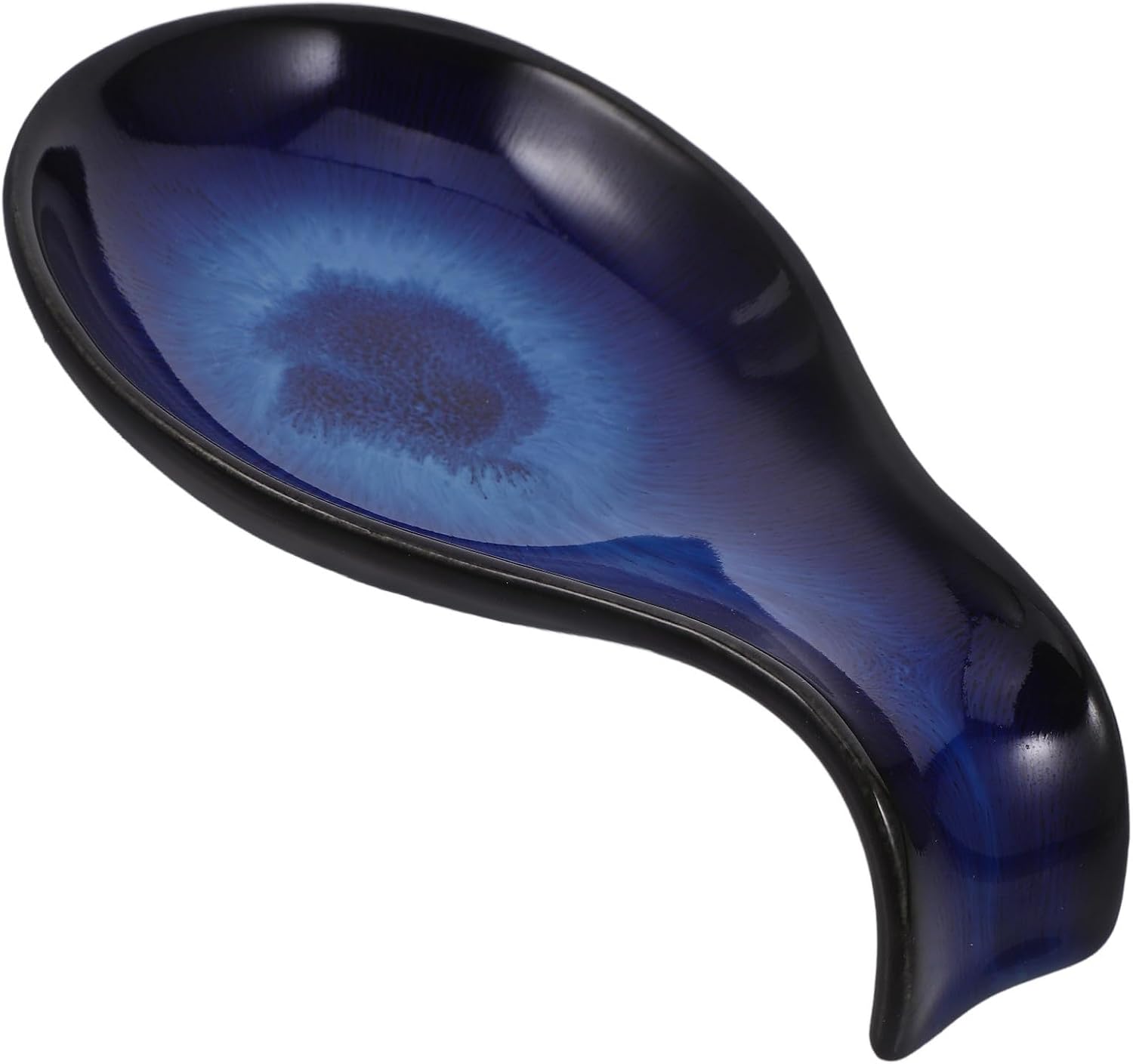 Blue Ceramic Condiment Dish for Chili Oil and Mustard, Multi-function