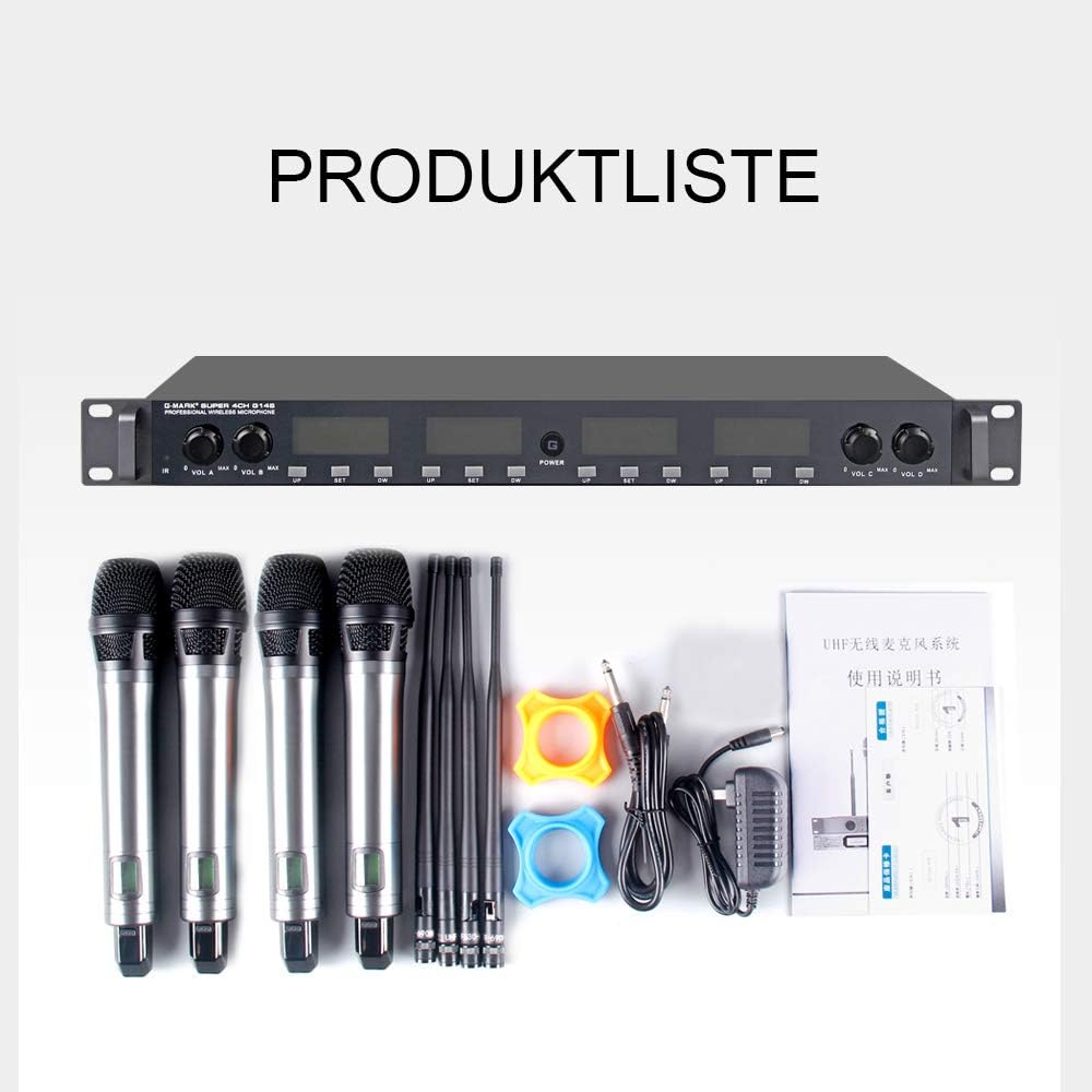G-MARK G14S Wireless Microphone System Package Contents