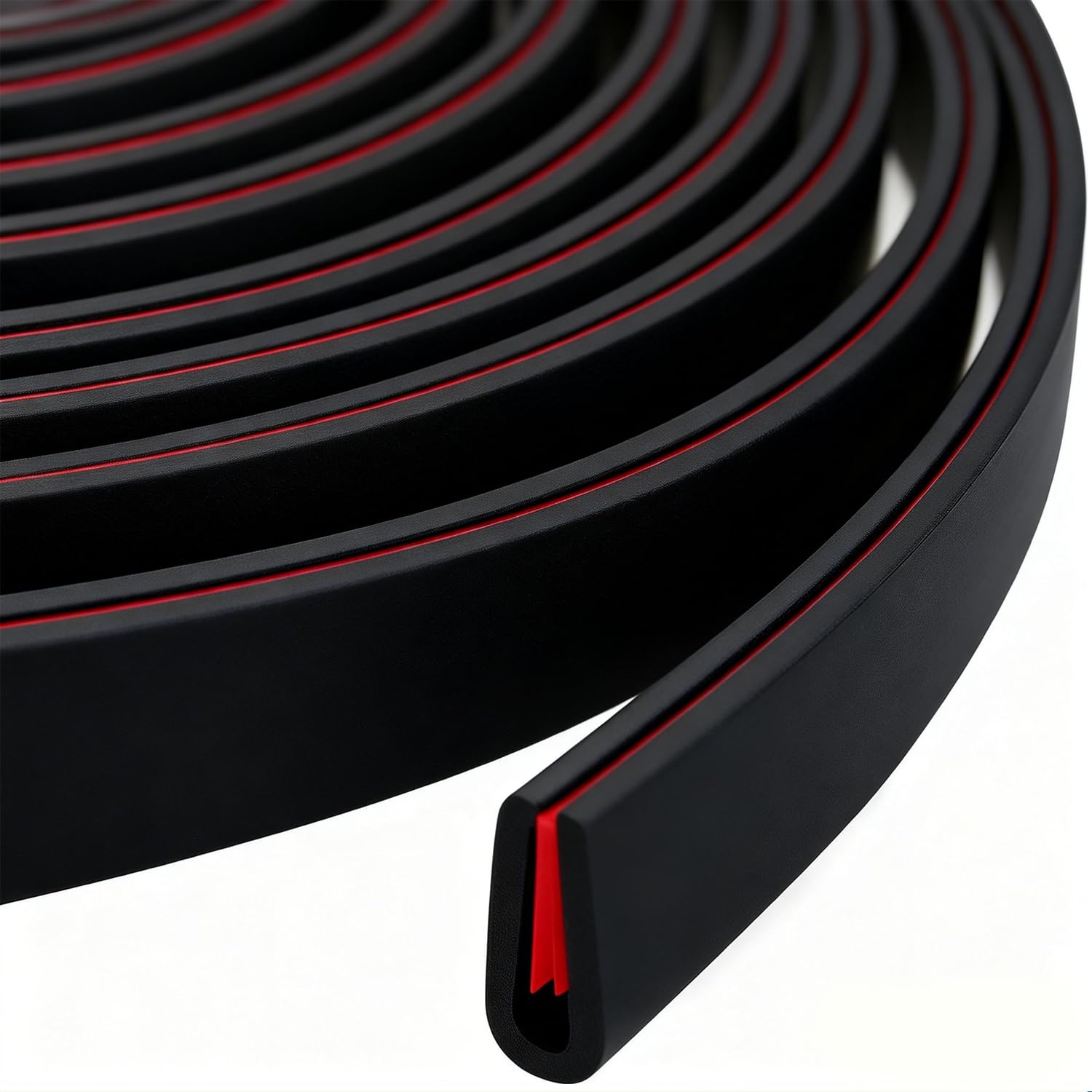 Rusoz Rubber Edge Trim Self-Adhesive, Sharp Edge Protection Fit 2-3mm, U shaped Edge Protector Length 3m for Sheet Metal, Car Doors, EPDM Material, Black