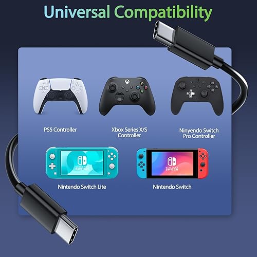 Miniatura 2 de Cable de carga USB C compatible con GoPro Hero 11 Hero 10 Hero 9 Hero 8 Hero 7 Negro, Max Hero 7 Silver Hero 7 White Hero 6 Negro, Hero 5 Black