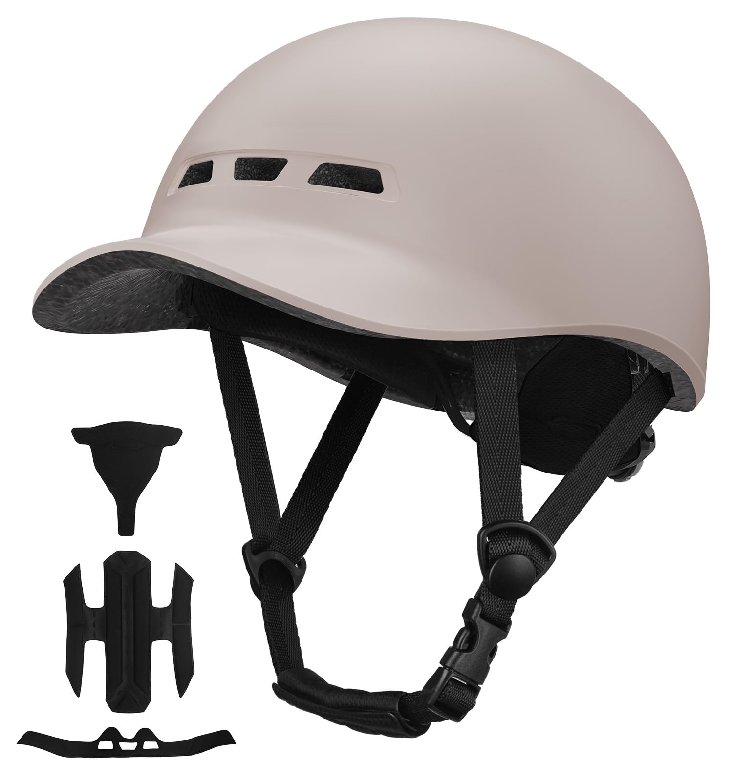 Shinmax Casco Bici Uomo Donna Urbano Casco Bicicletta Adulti Leggero Casco Ciclismo Monopattino Città Strada Caschi Bici Protezione di Sicurezza Caschetto Bici Taglia Regolabile 56-62 cm