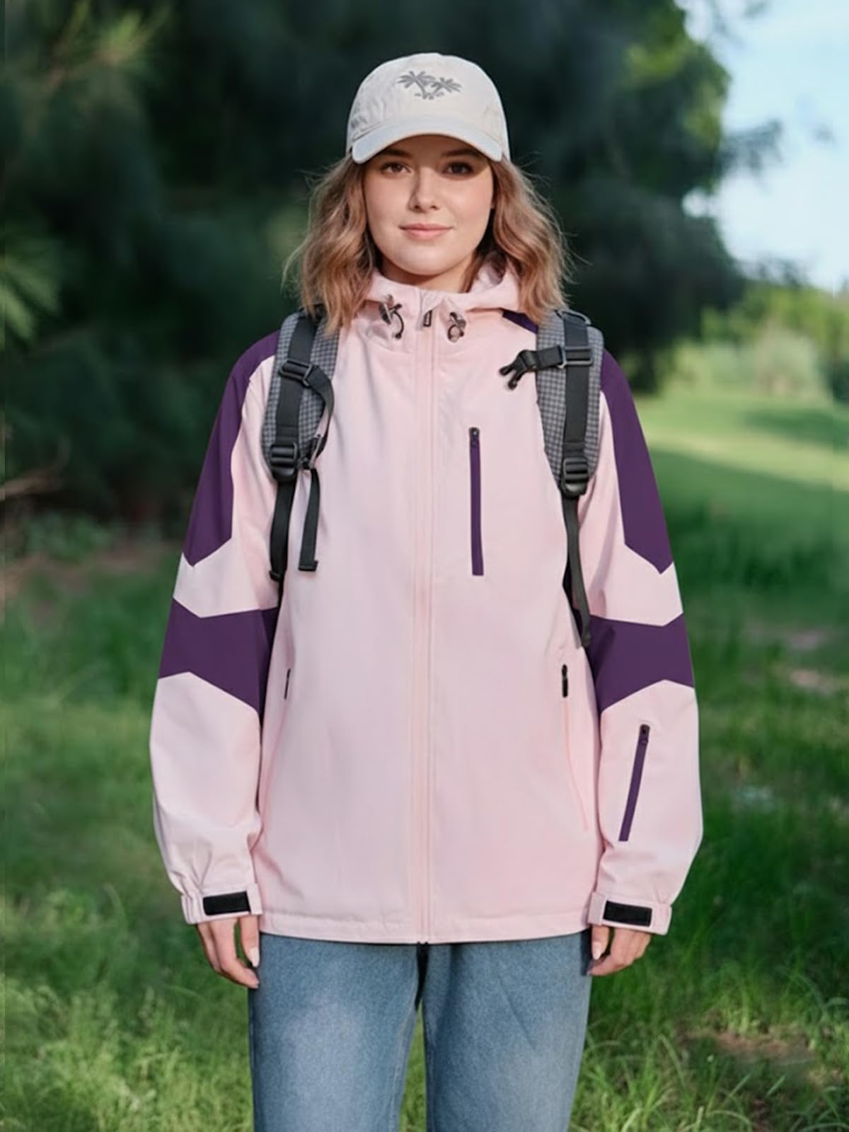 Chaquetas Softshell para mujer, impermeables, ligeras, cálidas, para senderismo, viajes, esquí, cortavientos — view 7