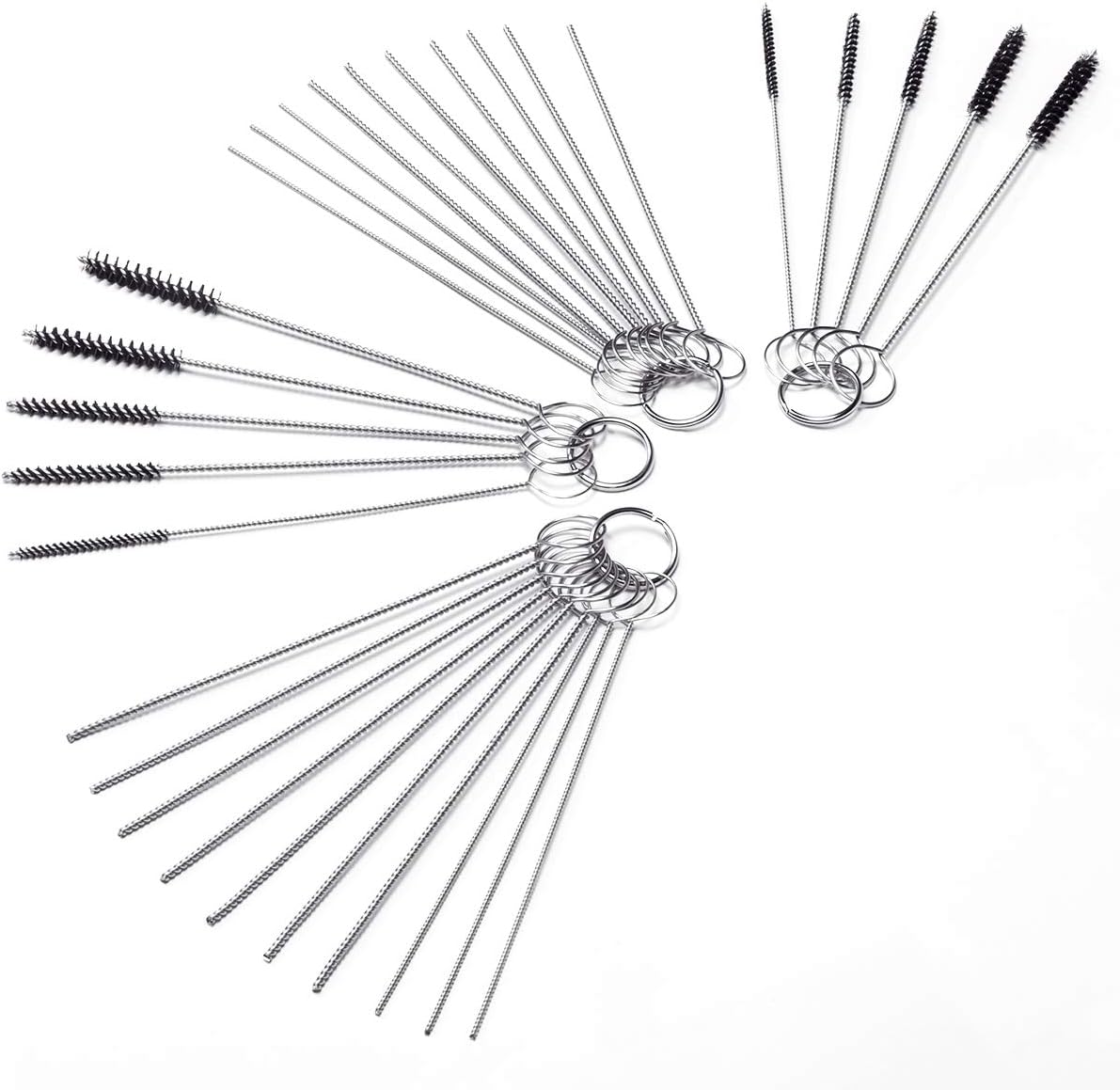 Carb Carburetor Cleaner Cleaning Brushes Kit, Small Wire Brush - 20 Needles + 10 Brushes