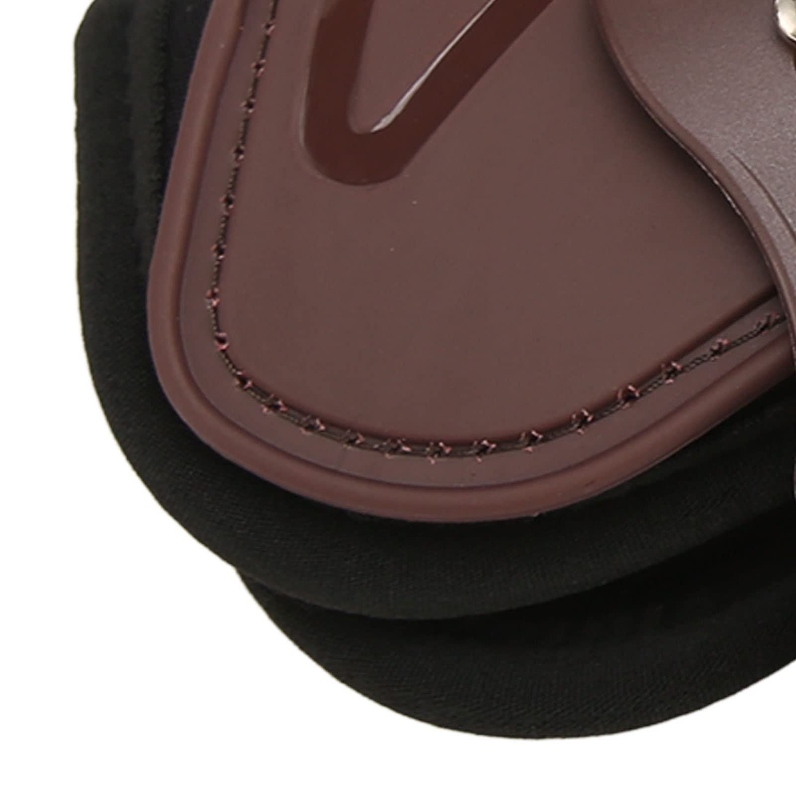 Mbeysaq Horse Front Leg Boots Breathable Impact Prevent Slip Horse Leg Guard for Training Jumping Riding Brown (M)