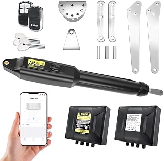 Ad – TOPENS XD551 Smart Gate Opener for Medium Duty Single Swing Gates Up to 5.5m, Automatic Gate Opener with Ap...