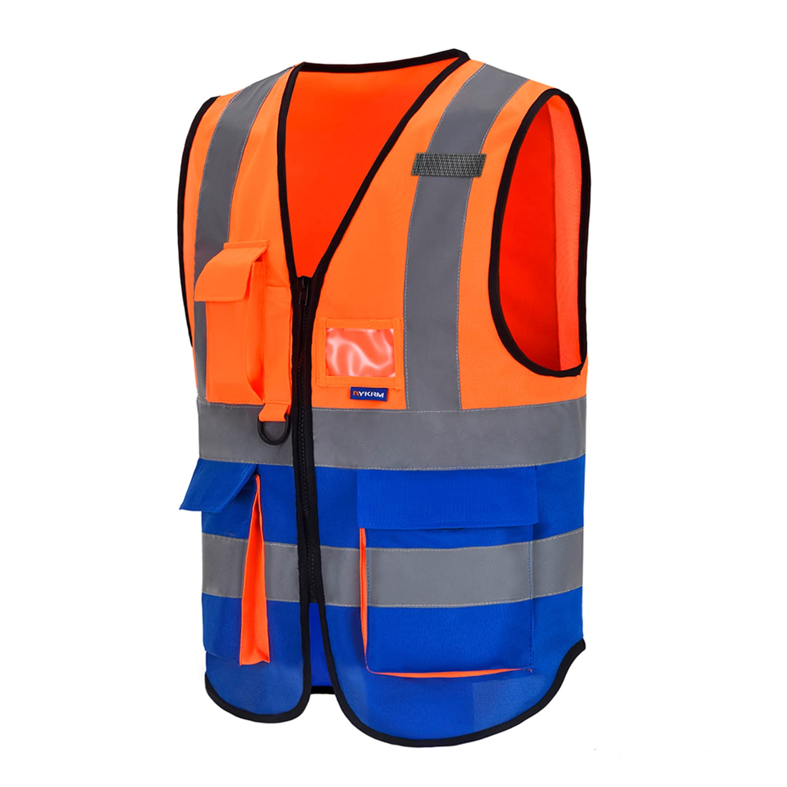 AYKRM 21 colors high Vis vest Zipper Front High Visibility vest Hi Vis Executive Vest Waistcoat with Phone & ID Pockets — view 27