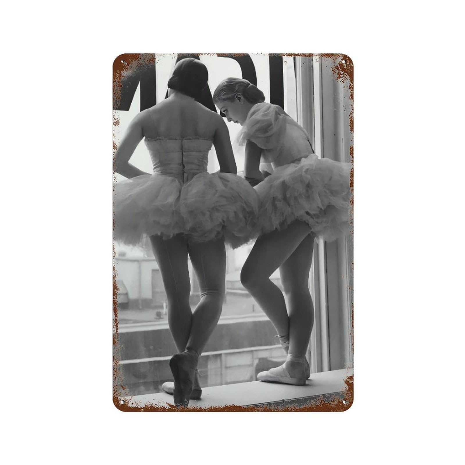 xiaoxiaoshen Ballerina Dancer Vintage Wall Decor Art Metal Tin Poster Modern Home Decor Art Home Bar Shop Decorations Vintage Sign 30x20cm
