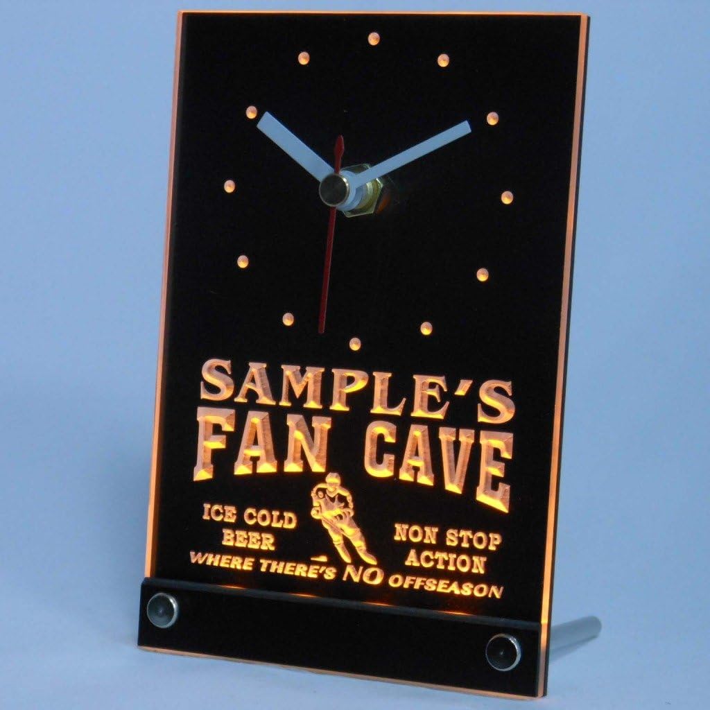 ADVPRO tnctg-tm Personalized Custom Hockey Fan Cave Bar Beer Neon Led Table Clock