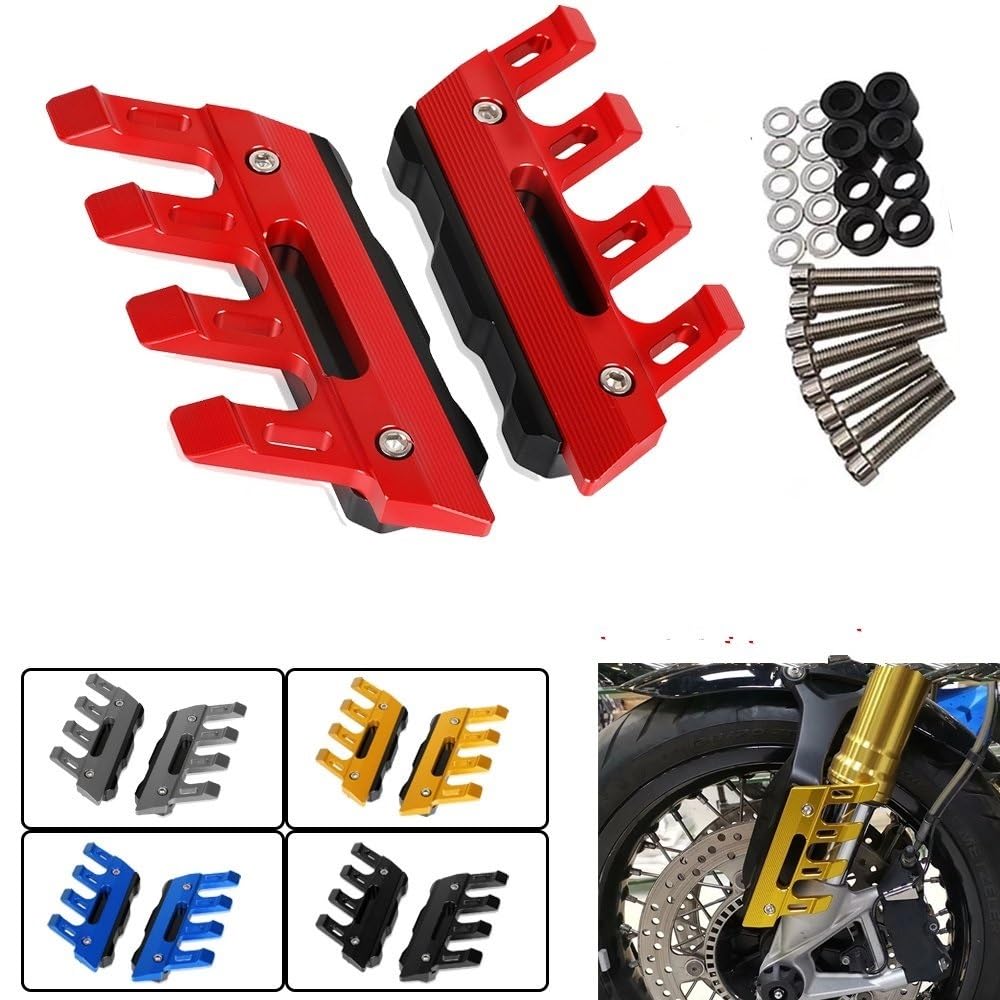 Parafango moto Protezione parafango anteriore per motocicletta, cursori CBR250RR CBR400RR CBR600RR CBR1000RR VFR750 VFR800 VFR1200(Blu)