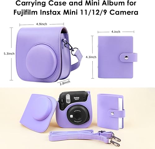 Miniatura 6 de Funda protectora para cámara instantánea Fujifilm Instax Mini 11 12 9 con álbum Instax Mini, álbum de fotos para cámara Fujifilm Instax Mini, funda