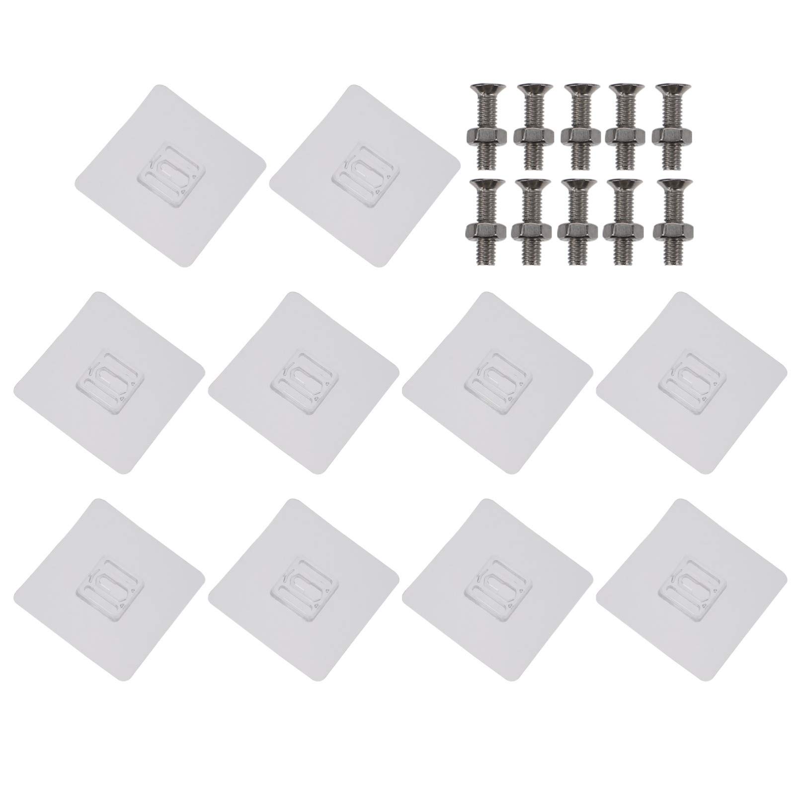 Amosfun 20 Stück Transparente S-Haken - Für Autositz & Supermarktregale