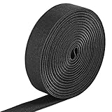 72% Polyester, 28% Kautschuk Jalan 6 Meter Gummiband Elastisch Band 25 mm Breit, schwarz