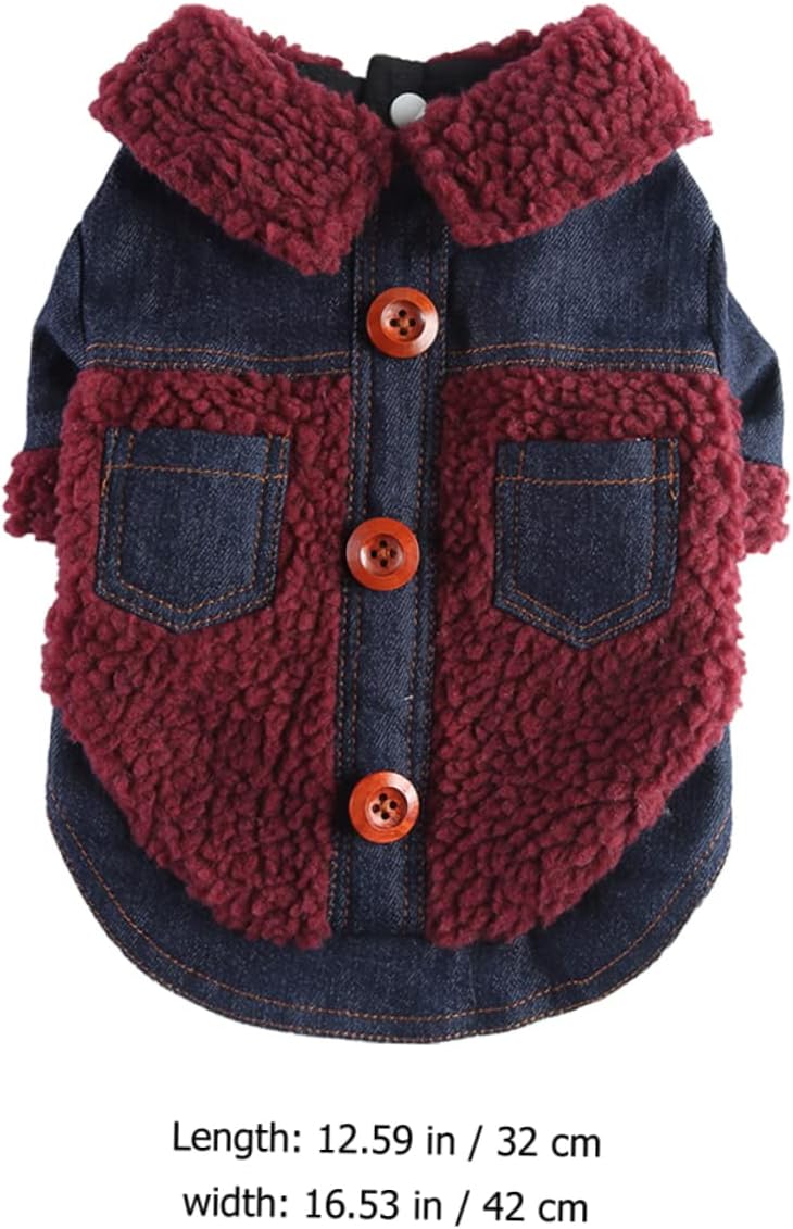 Angoily 3pcs Dog Coat Warm and Windproof Jacket for Dogs Stylish Pet Clothing for Cold Weather Comfortable and Easy to and Colors