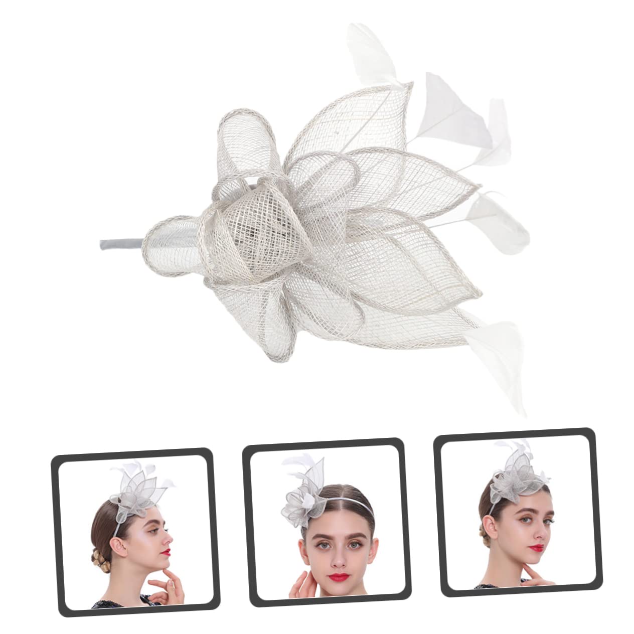 VALICLUD 5stücke Fascinator Haarreif Mit Kleinem Hut Für Tea Party Cocktail Und Besondere Anlässe Eleganter Haarschmuck Für Damen Und Mädchen Vielseitig Kombinierbar Und Bequem Zu