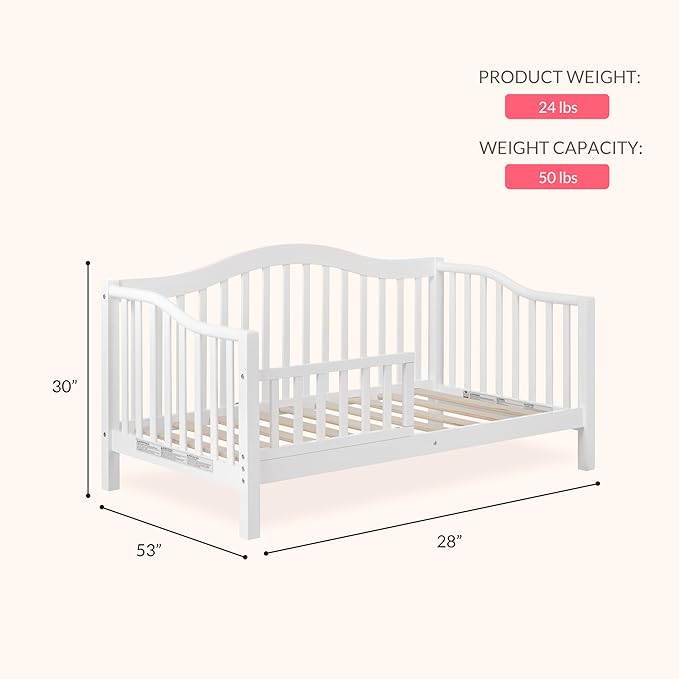 Cama Infantil Austin Dream On Me con Barandilla Blanca miniatura 3