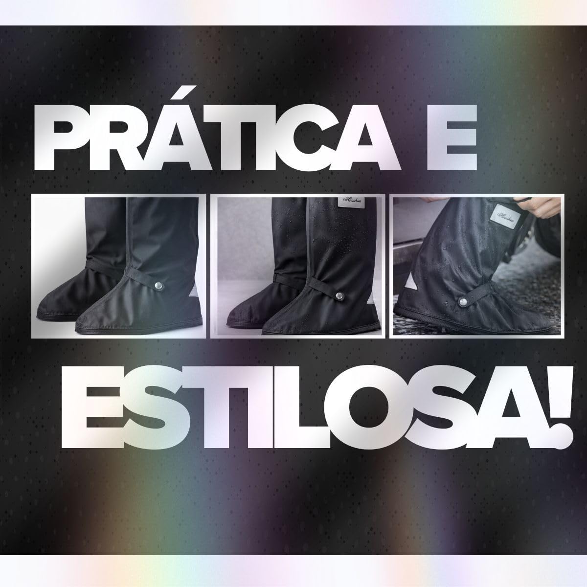 Bota Capa De Chuva para Tênis, Sapato, Capa de Proteção para Motoqueiro, Capa de Proteção Impermeável para Chuva Adulto Unissex, Polaina protetora
