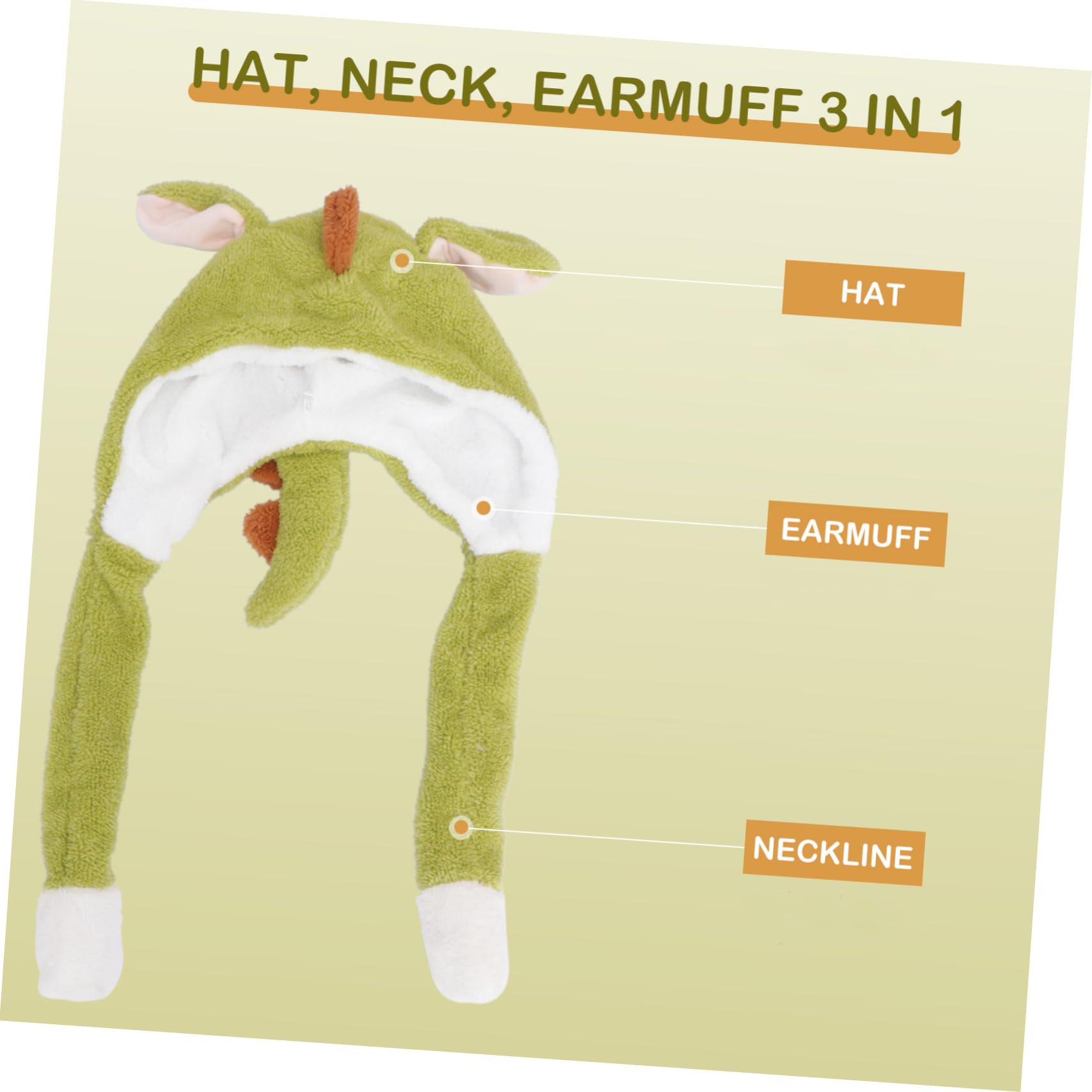 LIFKOME 1Pc Plush Dinosaur Hat for Creative Cartoon Design Adorable Costume Cap for Parties Birthdays and Photo Props Warm and Comfortable for Winter Wear