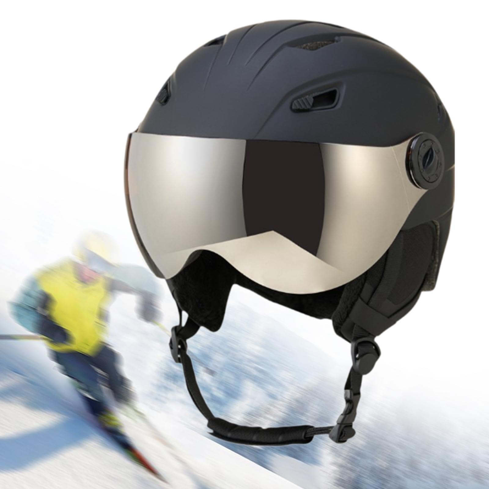 Amazon | Prasku スノーボード用ヘルメットと一体型バイザー付き Amazon | Prasku スノーボード用ヘルメットと一体型バイザー付き