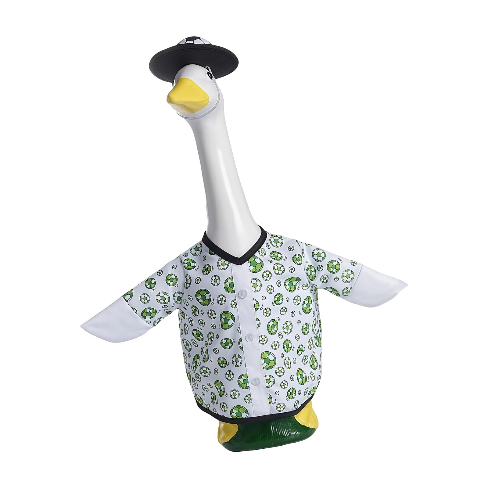 Piceioep Geese Outfits Football Geese Outfit Spring Porch Statue Clothes for Outdoor Yard Garden Decoration Holiday Waterfowl Deck