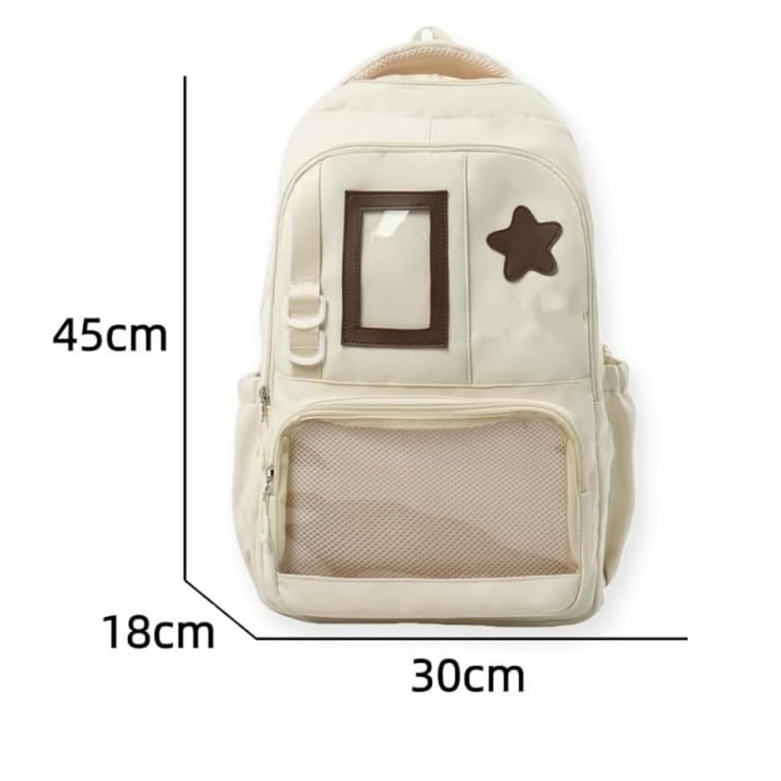 Zaino Kawaii Ita Per Donna Borse Giapponesi Trasparenti Di Grande Capacità