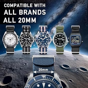 と*と様 OMEGA 純正NATO 20ミリ Horace Nato saat kayışı 20 mm uyumlu Omega x Swatch MoonSwatch