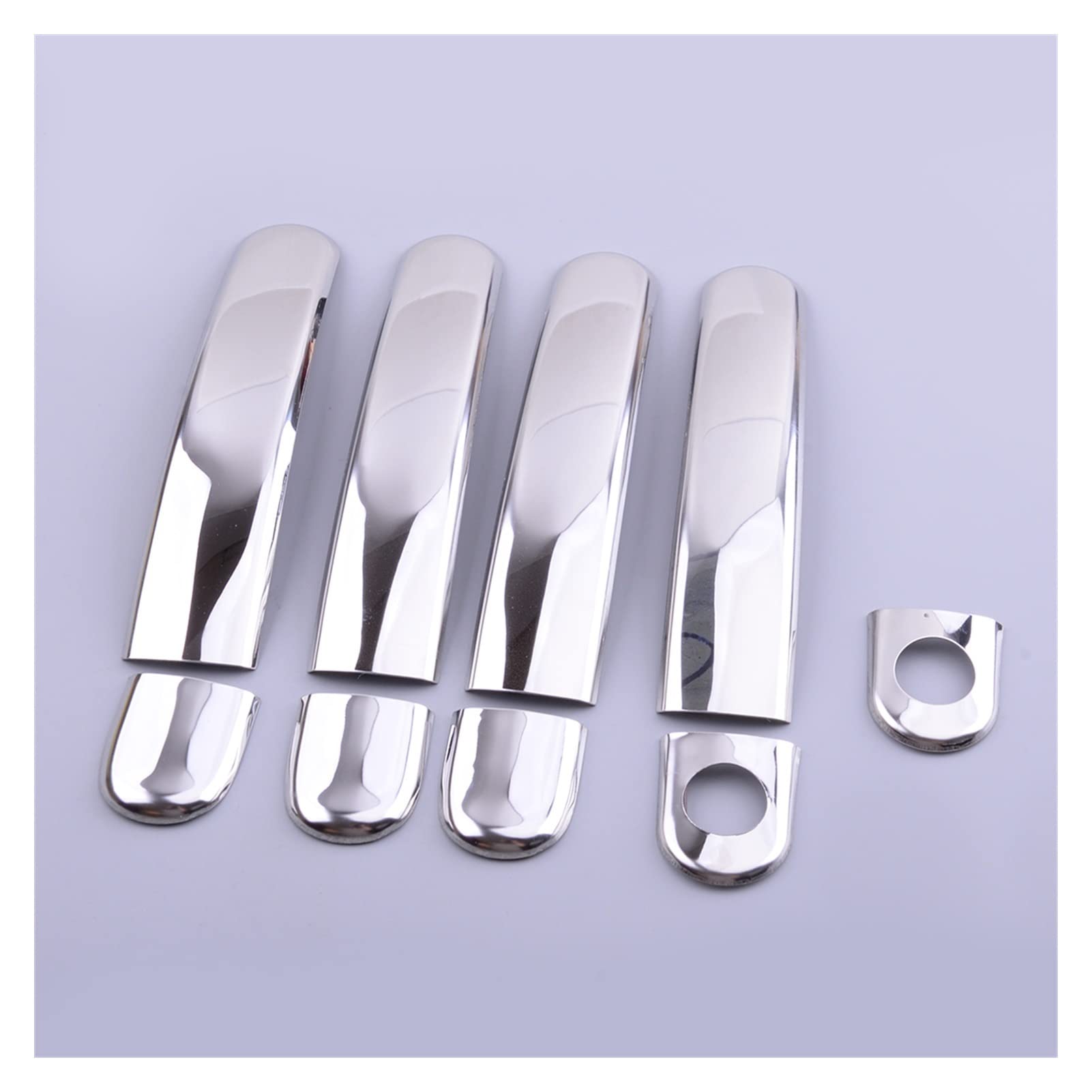 Fahbstr One Color Exterior Door Handle Cover For Jetta 2012-2014 9Pcs/Set Chrome Stainless Steel Car Exterior Door Handle Cover Trim Decoration Fit