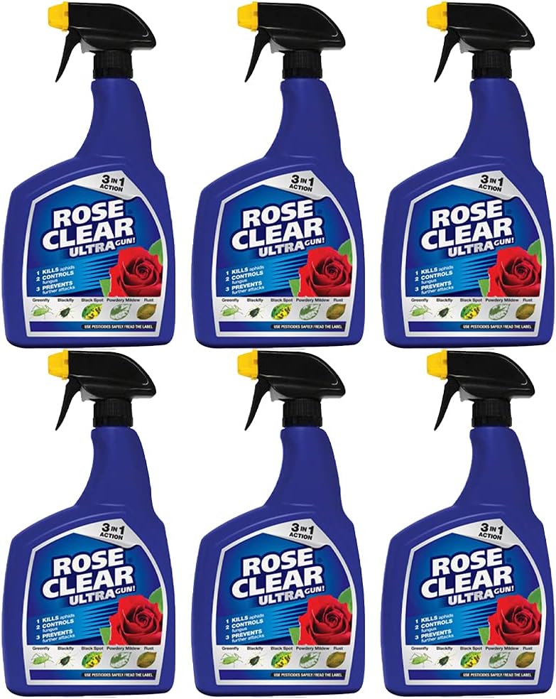 6 X RoseClear Ultra Gun! Spray, 1 L