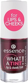 essence What a Tint! Lip & Cheek Tint - Long-Lasting Non-Sticky Stain, Kiss-Proof Blush, Vegan Cruelty-Free (01 Kiss from a Rose)