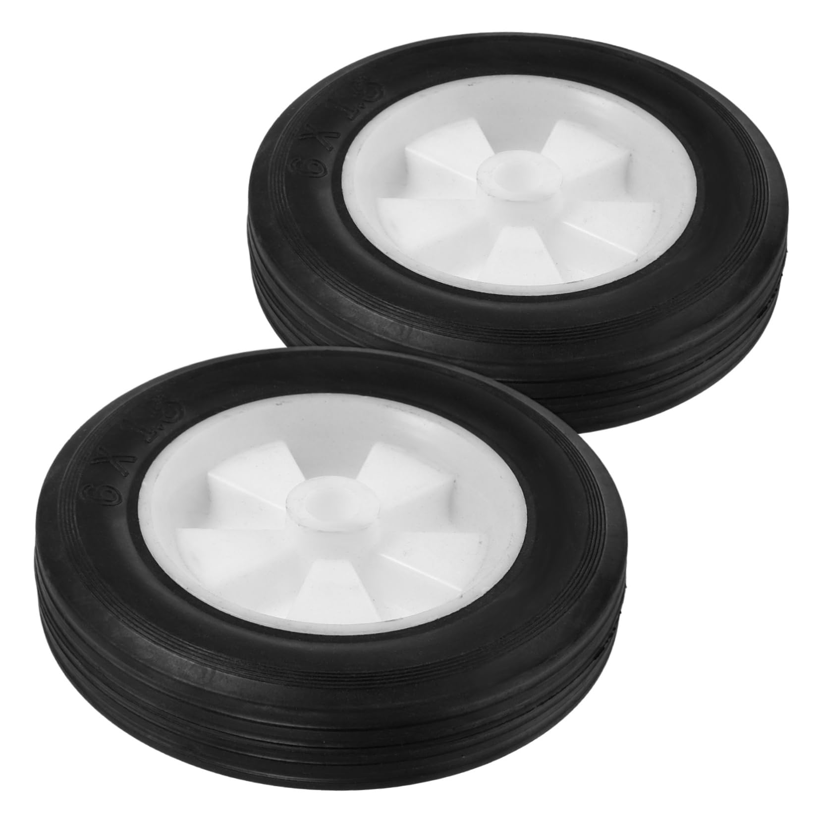 Ruedas de Cortacésped de Goma Pp Orificio 13,5mm, 2 Piezas