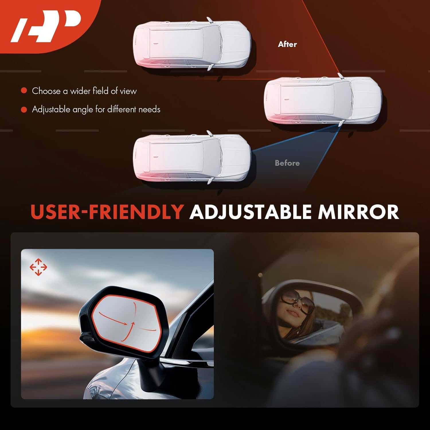 A-Premium Pair (2) Driver and Passenger Side Manual Door Mirror - Compatible with Nissan Sentra Base 2007 2008 2009 2010 2011 2012 - Non-Heated Non-Folding Outside Rear View Mirror